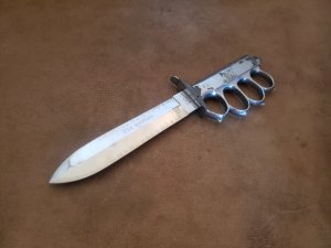 Vintage PIC sea hunter 1918 style  trench knife knuckleduster