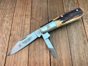 Henckels by Boker 2 Blade Barlow with Drop Dead Gorgeous Stag 