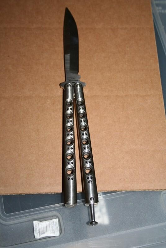 Benchmade Balisong #42 Titanium New in the box W pouch and papers