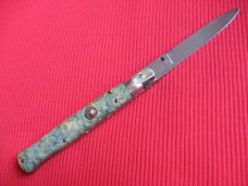 Vintage "C. Jul. Herbertz" Burl Wood/Filework Picklock Switchblade STILETTO Knife - Custom