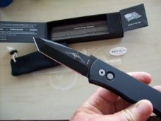 Protech Knife U.S.A. Emerson CQC7 Tanto Auto. All Black Tactical N.I.B.
