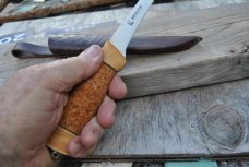 Puukko Norway Cork And Wood Brusletto Stainless Wood And Cork Handle Old Knife Mint Leather Sheath Puukko Norway Cork And Wood Brusletto Stainless Wood And Cork Handle Old Knife Mint Leather Sheath