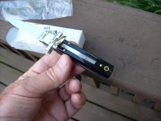 A. G. A. Campolin Dominus Lever Maltese Cross 6 Incher W/Brazilian Horn Handles NIB A. G. A. Campolin Dominus Lever Maltese Cross 6 Incher W/Brazilian Horn Handles NIB