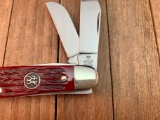 Henckels by Boker 4 Blade Stockman Deep Red Rope Jigged Bone Stainless Blades Henckels by Boker 4 Blade Stockman Deep Red Rope Jigged Bone Stainless Blades