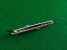 c. 1910's-20's Vintage Fly-Lock Knife Co. B'Port, Conn 3-3/8" DOUBLE Blade NICKEL Silver
