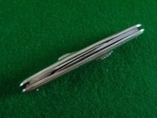 c. 1910's-20's Vintage Fly-Lock Knife Co. B'Port, Conn 3-3/8" DOUBLE Blade NICKEL Silver