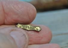 Schrade Factory Replacement Shield Grand Dad's Old Timer 1975 Brass NOS You are buying One Shield