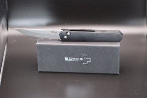 Boker Burnley Kwaiken Automatic Knife Black (3.5" Stonewash)