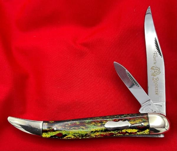 FIGHT’N ROOSTER **RARE** 2-Blade Texas Toothpick Folding Pocket Knife 1 of 50 NM FIGHT’N ROOSTER **RARE** 2-Blade Texas Toothpick Folding Pocket Knife 1 of 50 NM
