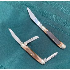 Pair of USA Schrade Old Timer Pocket Knives 120T & 1080T Pair of USA Schrade Old Timer Pocket Knives 120T & 1080T