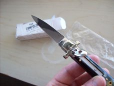 A. G. A. Campolin Dominus Lever Maltese Cross 6 Incher W/Brazilian Horn Handles NIB A. G. A. Campolin Dominus Lever Maltese Cross 6 Incher W/Brazilian Horn Handles NIB
