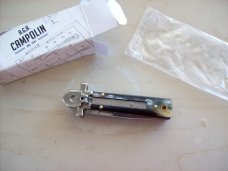 A. G. A. Campolin Dominus Lever Maltese Cross 6 Incher W/Brazilian Horn Handles NIB A. G. A. Campolin Dominus Lever Maltese Cross 6 Incher W/Brazilian Horn Handles NIB