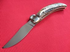 High quality Italian Unique Mechanism LEPRE Stag Switchblade Knife - Limited 2015 MANIAGO ITALY High quality Italian Unique Mechanism LEPRE Stag Switchblade Knife - Limited 2015 MANIAGO ITALY