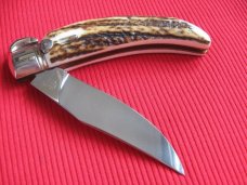 High quality Italian Unique Mechanism LEPRE Stag Switchblade Knife - Limited 2015 MANIAGO ITALY High quality Italian Unique Mechanism LEPRE Stag Switchblade Knife - Limited 2015 MANIAGO ITALY