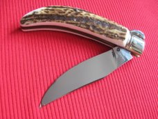 High quality Italian Unique Mechanism LEPRE Stag Switchblade Knife - Limited 2015 MANIAGO ITALY High quality Italian Unique Mechanism LEPRE Stag Switchblade Knife - Limited 2015 MANIAGO ITALY