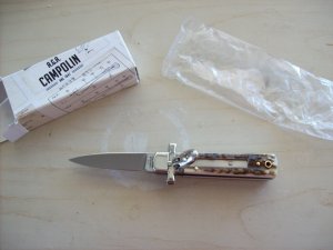 A. G. A. Campolin Dominus Lever Maltese Cross 6 Incher W/Genuine Stag/Antler NIB