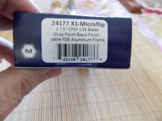 Hoge USA X1-MF-Elishewitz micro flip CPM154 knife with box