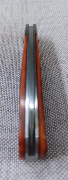Pepe Jalomo Swayback Native..Jigged Amber Bone..Cpm154..4" closed..New from maker..pouch and coa 