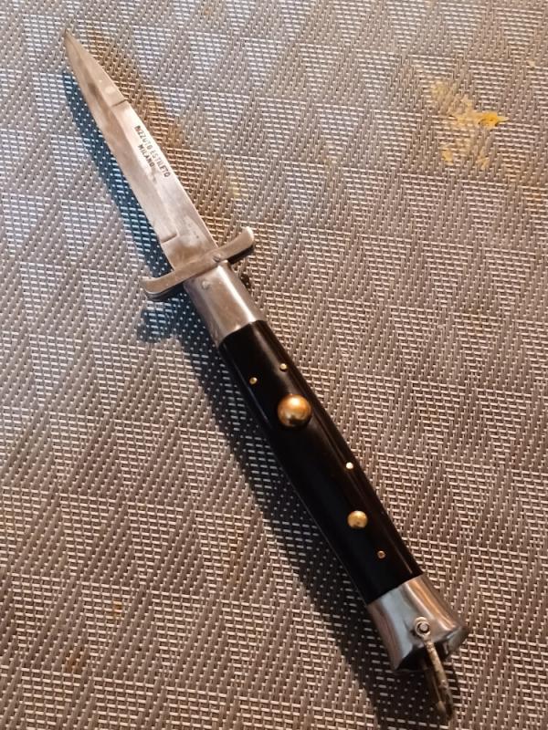8 3/4" Rare Rizzuto Estileto Milano Moustache Guards. 8 3/4" Rare Rizzuto Estileto Milano Moustache Guards.