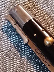8 3/4" Rare Rizzuto Estileto Milano Moustache Guards. 8 3/4" Rare Rizzuto Estileto Milano Moustache Guards.