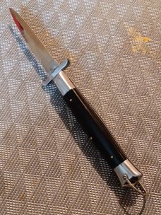 8 3/4" Rare Rizzuto Estileto Milano Moustache Guards. 8 3/4" Rare Rizzuto Estileto Milano Moustache Guards.