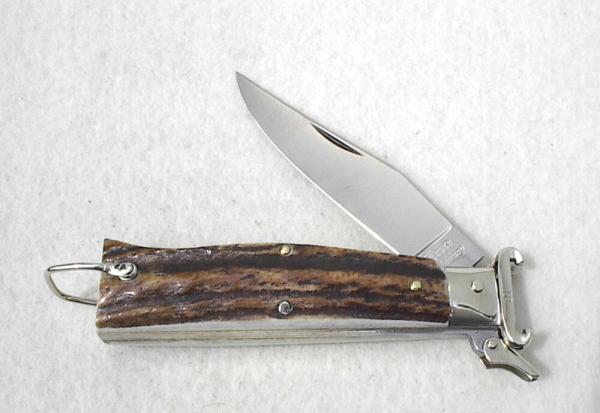 ANTIQUE LEPRE BEAUTIFUL GENUINE STAG FOLDING KNIFE NICKEL SILVER SHELL PULLERS ANTIQUE LEPRE BEAUTIFUL GENUINE STAG FOLDING KNIFE NICKEL SILVER SHELL PULLERS