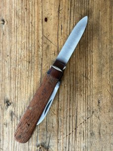 A Wright & Son @-Blade English Jack Knife in Rosewood with Spear Primary and Pen secondary Blades
