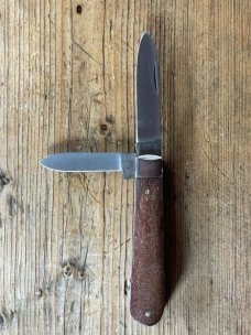A Wright & Son @-Blade English Jack Knife in Rosewood with Spear Primary and Pen secondary Blades