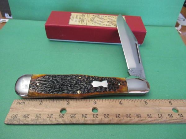 Queen City 2012 Amber Bone Large Coke Bottle Pattern # 83