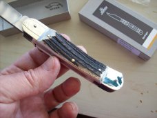 Hubertus Knife Solingen, Germany Large Size 11 Genuine Stag/Antler NIB Hubertus Knife Solingen, Germany Large Size 11 Genuine Stag/Antler NIB