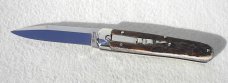 NEW AGA CAMPOLIN 8" GENUINE STAG AUTOMATIC BARON CAMPOLIN, ITALY W/BOX & LEATHER POUCH