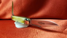 Great Eastern Cutlery 68 Sambar Stag New/Mint in Tube with Button and Brown Waxed Paper. Beautiful!