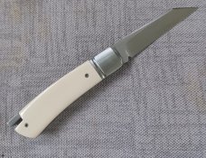 Vincenzo Balistreri Elephant Ivory Native Taillock 4" cld..Rwl34..liners..Damascus button. filework Vincenzo Balistreri Elephant Ivory Native Taillock 4" cld..Rwl34..liners..Damascus button. filework