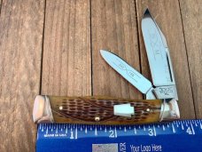 Schatt and Morgan Gunstock Jack From the 9th Ann Antique Green Worm Groove Bone ATS-34 Main Blade Schatt and Morgan Gunstock Jack From the 9th Ann Antique Green Worm Groove Bone ATS-34 Main Blade