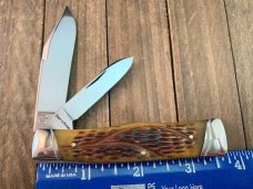 Schatt and Morgan Gunstock Jack From the 9th Ann Antique Green Worm Groove Bone ATS-34 Main Blade Schatt and Morgan Gunstock Jack From the 9th Ann Antique Green Worm Groove Bone ATS-34 Main Blade