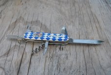 Victorinox Swiss Army Knife Spartan Blue White Bavaria 91mm Mint Never Honed 11 Functions Victorinox Swiss Army Knife Spartan Blue White Bavaria 91mm Mint Never Honed 11 Functions
