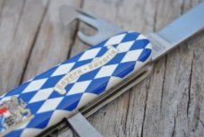 Victorinox Swiss Army Knife Spartan Blue White Bavaria 91mm Mint Never Honed 11 Functions Victorinox Swiss Army Knife Spartan Blue White Bavaria 91mm Mint Never Honed 11 Functions