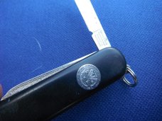 Victorinox 58mm Pocketknife Green Six Functions Used All Blades Snap Department of the Army Logo SAK