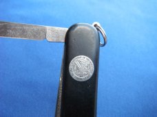 Victorinox 58mm Pocketknife Green Six Functions Used All Blades Snap Department of the Army Logo SAK