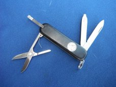 Victorinox 58mm Pocketknife Green Six Functions Used All Blades Snap Department of the Army Logo SAK