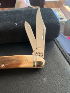 2008 Case XX USA I2087 SS Genuine Mammoth Ivory Jack Knife With Fluted Nickel Silver Bolsters & Two 