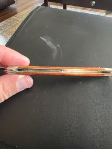 1940/52 Case XX Stainless 6296X Red Bone Handle Citrus/Melon Tester With Two Stainless Steel Blades