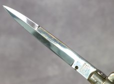 Vintage 1950s ROMANELLI Horn Scales Picklock Italian Stiletto Switch Blade 8 3/4 " Vintage 1950s ROMANELLI Horn Scales Picklock Italian Stiletto Switch Blade 8 3/4 "