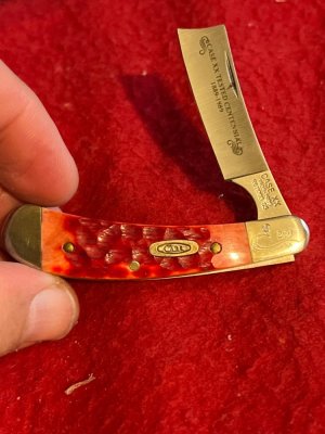 Case XX 1889-1989 R611098 SS Red Bone Handle Corn Hole Razor Limited Edition #201 Tested XX Centenni