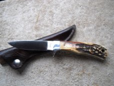 Bowen / USA Stag Fixed Blade Knife Bowen / USA Stag Fixed Blade Knife