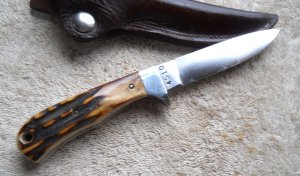 Bowen / USA Stag Fixed Blade Knife 