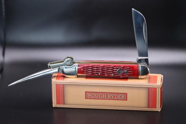ROUGH RYDER RED JIGGED BONE LOCKING MARLIN SPIKE ROUGH RYDER RED JIGGED BONE LOCKING MARLIN SPIKE
