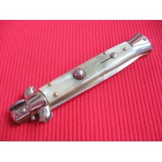 New ITALY INOX 9" BLONDE HORN Bayonet BLADE ITALIAN STILETTO Knife New ITALY INOX 9" BLONDE HORN Bayonet BLADE ITALIAN STILETTO Knife