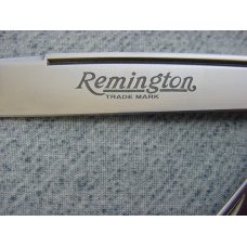 Vintage REMINGTON BULLET, R1273 Large, 2 Blade, "Banana" Trapper Pattern, Etched and Mint-in-the Box