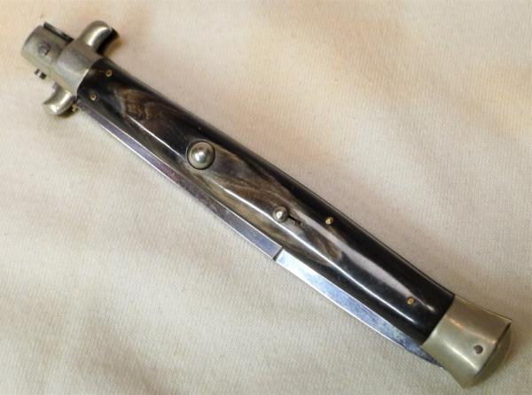 HUGE Vintage 1950s ROSCO Horn Scales Picklock Italian Stiletto Switch Blade 13" HUGE Vintage 1950s ROSCO Horn Scales Picklock Italian Stiletto Switch Blade 13"